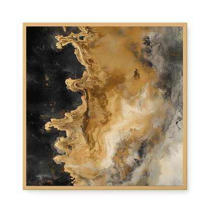 Metallic Flow Canvas Print