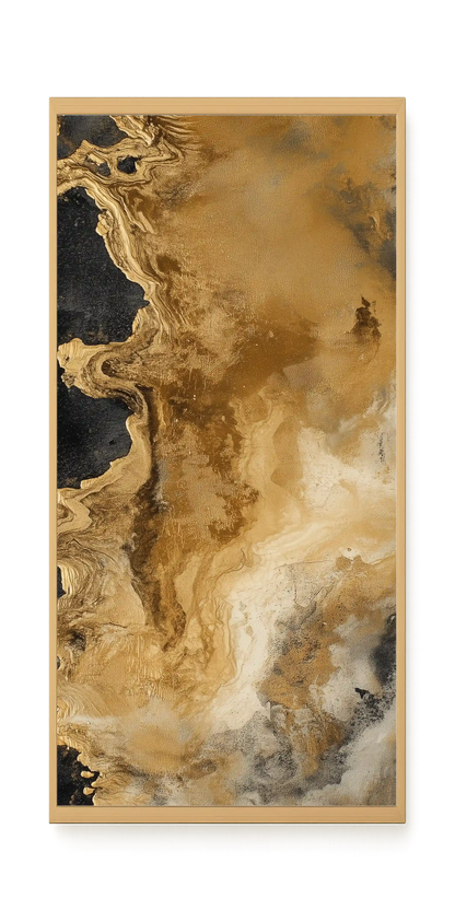 Metallic Flow Canvas Print
