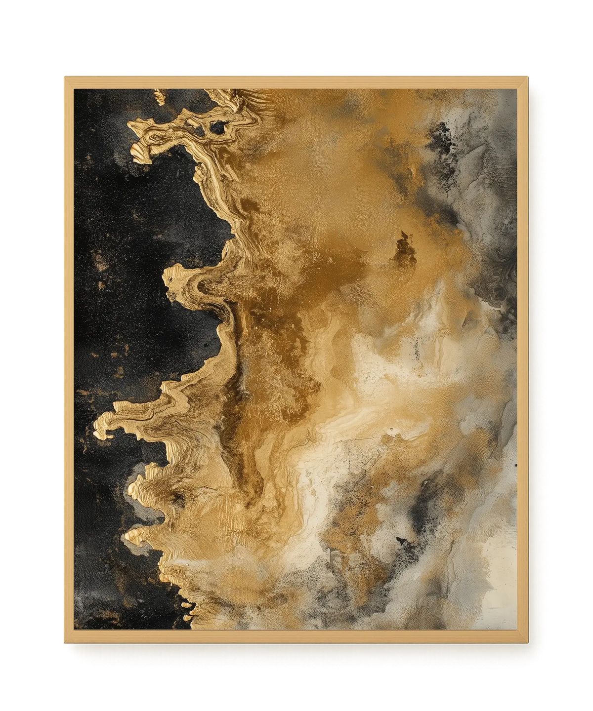 Metallic Flow Canvas Print