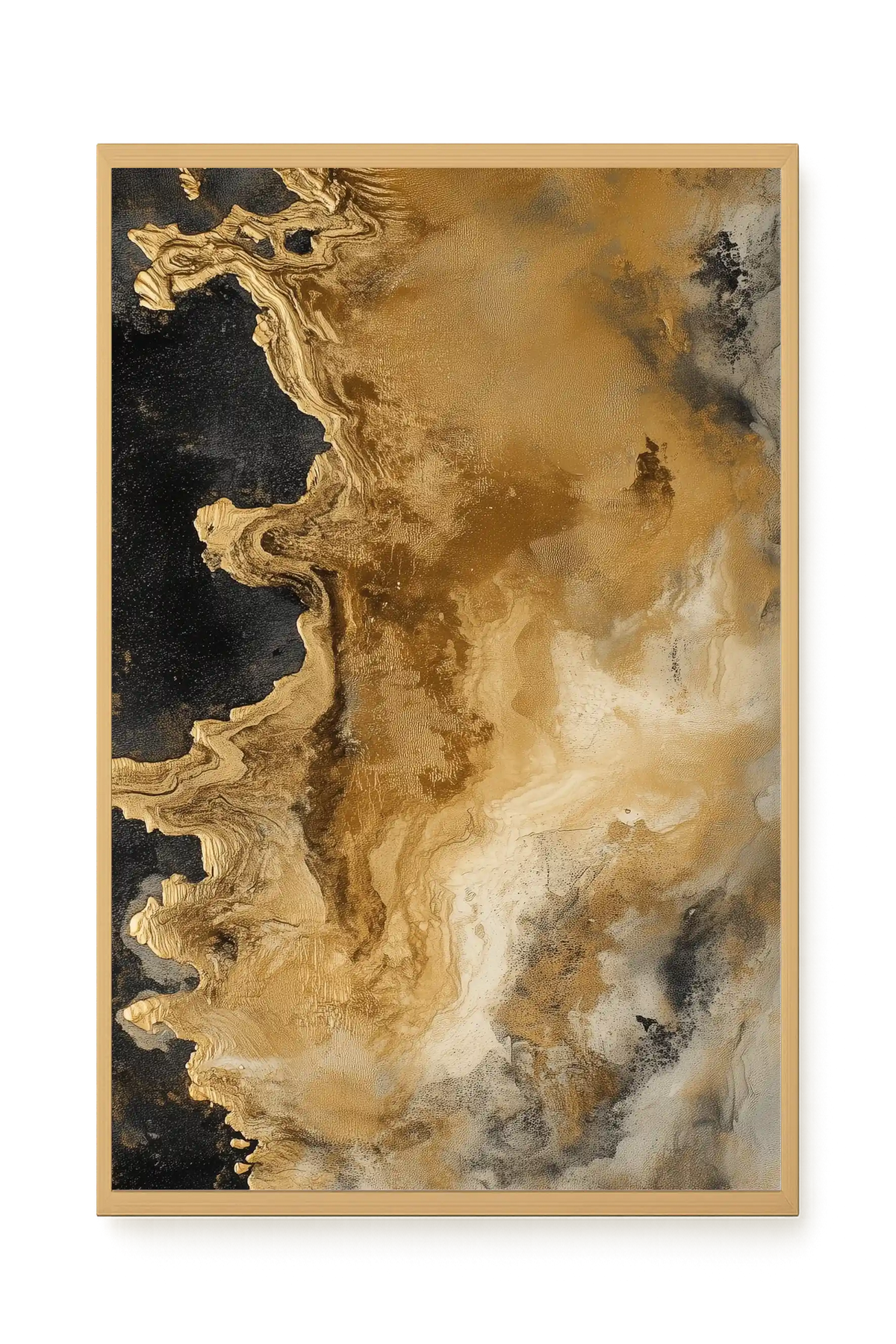 Metallic Flow Canvas Print