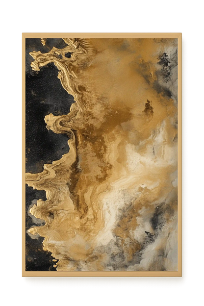 Metallic Flow Canvas Print