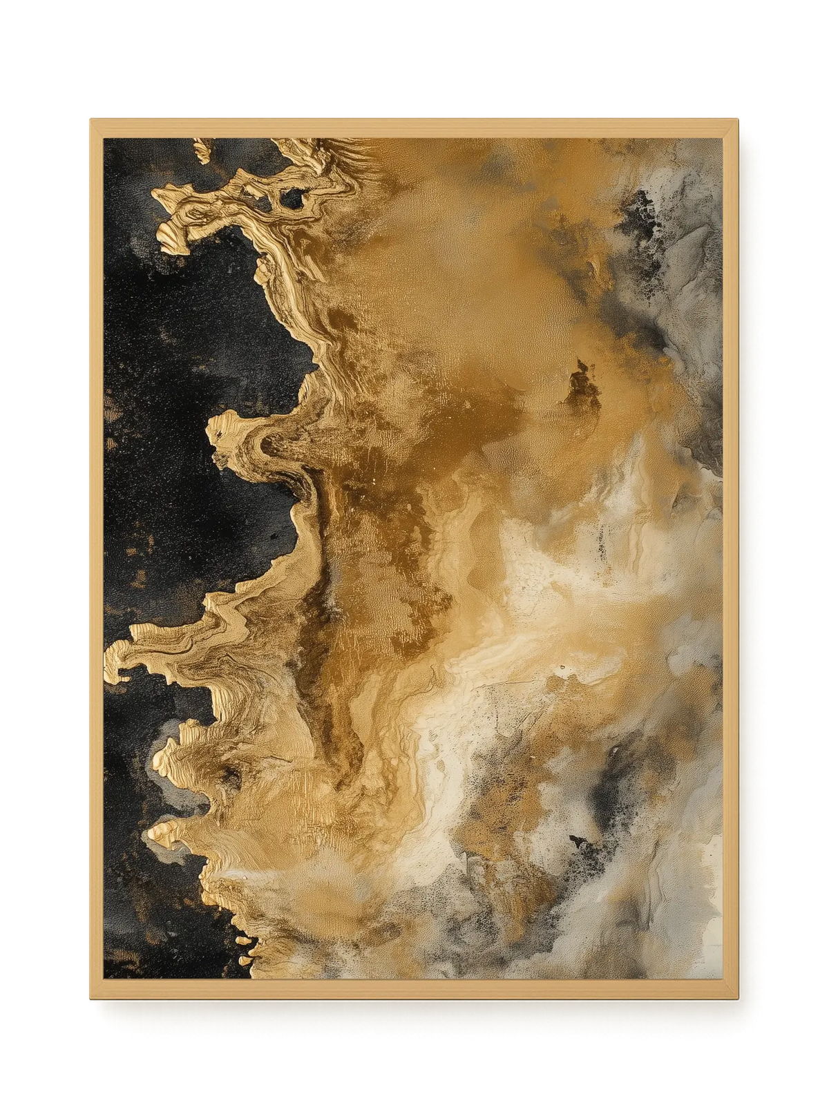Metallic Flow Canvas Print