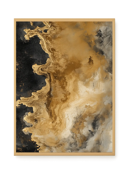 Metallic Flow Canvas Print