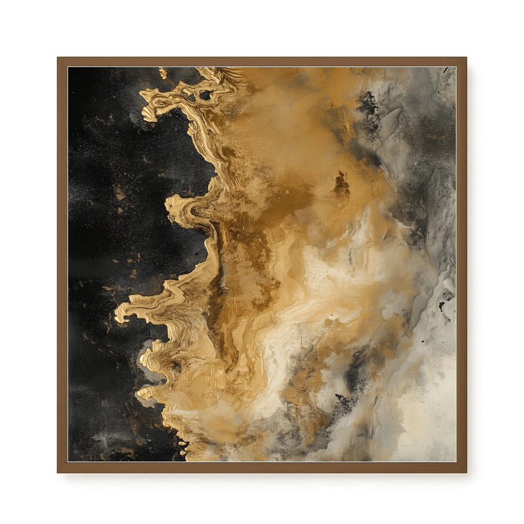 Metallic Flow Canvas Print
