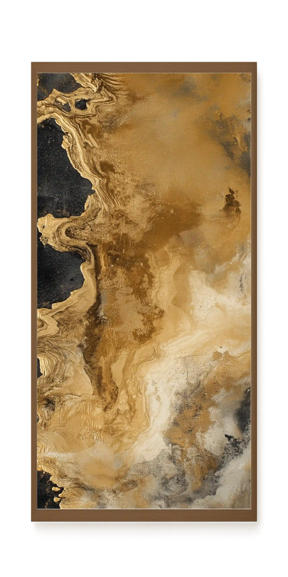 Metallic Flow Canvas Print