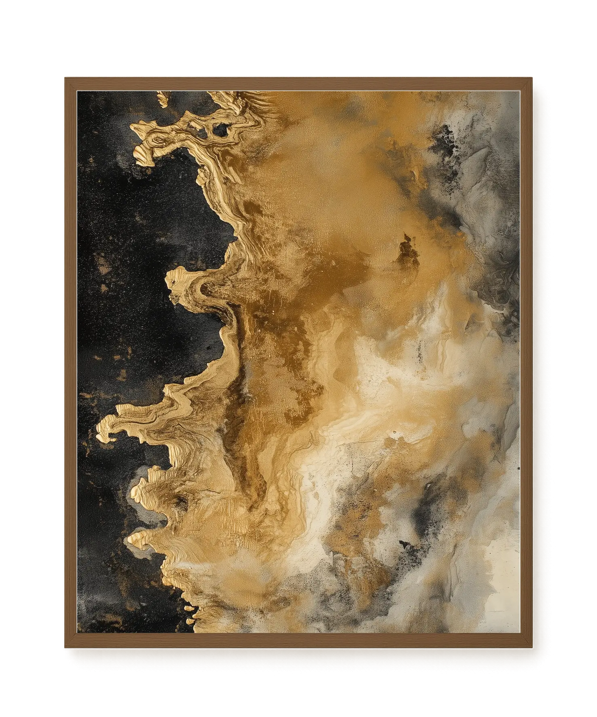 Metallic Flow Canvas Print