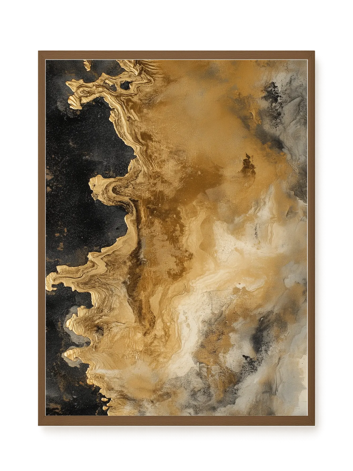 Metallic Flow Canvas Print