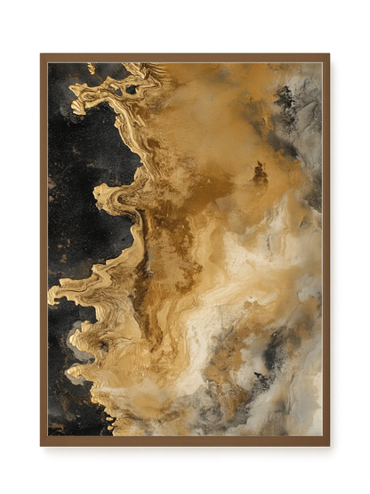 Metallic Flow Canvas Print