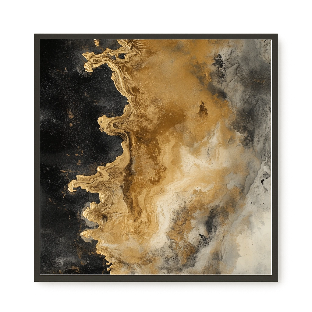 Metallic Flow Canvas Print