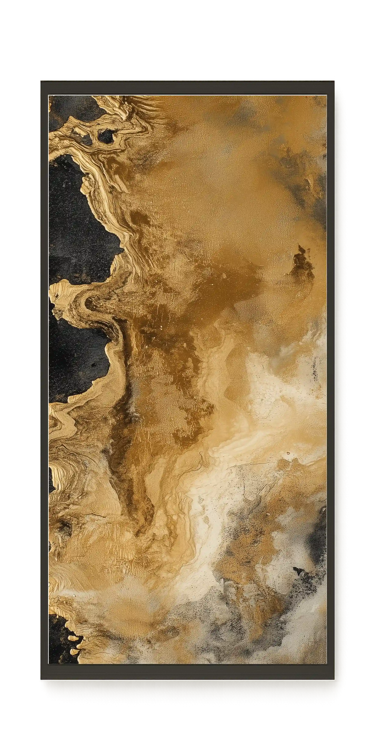 Metallic Flow Canvas Print