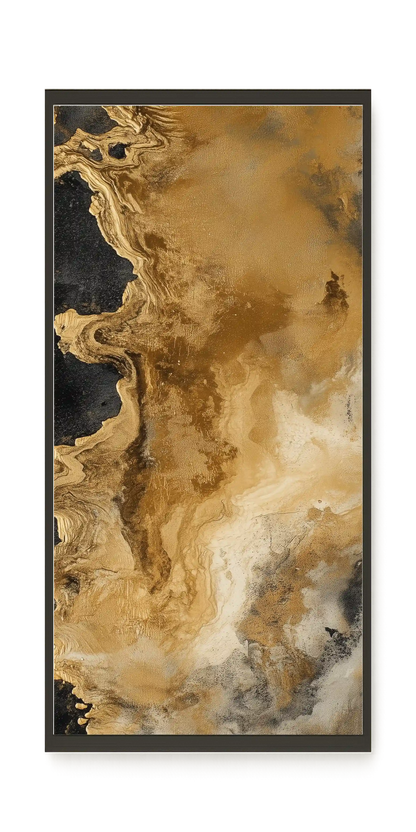 Metallic Flow Canvas Print
