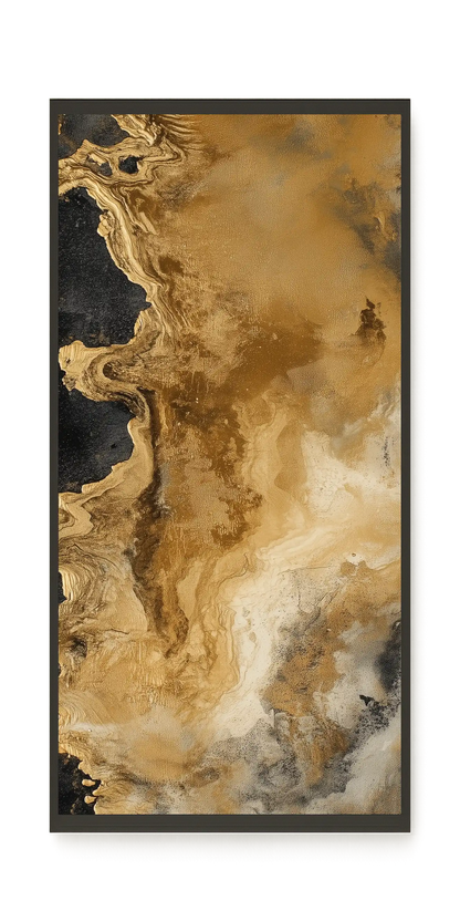 Metallic Flow Canvas Print