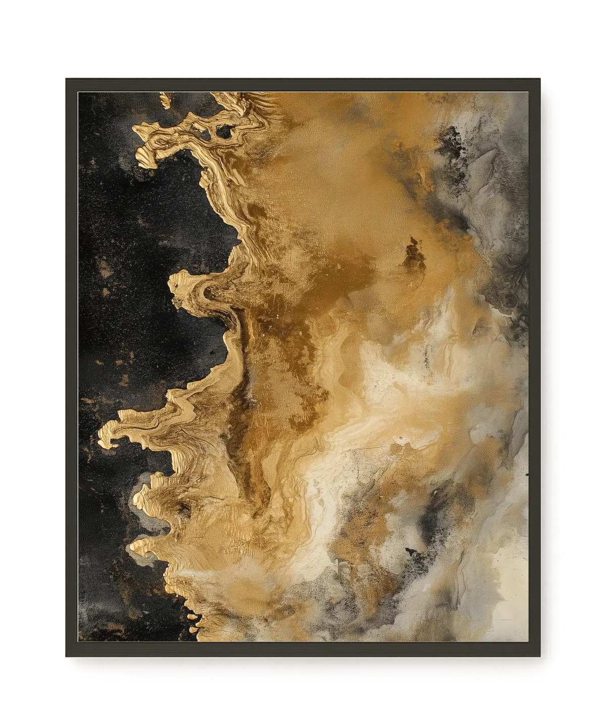 Metallic Flow Canvas Print