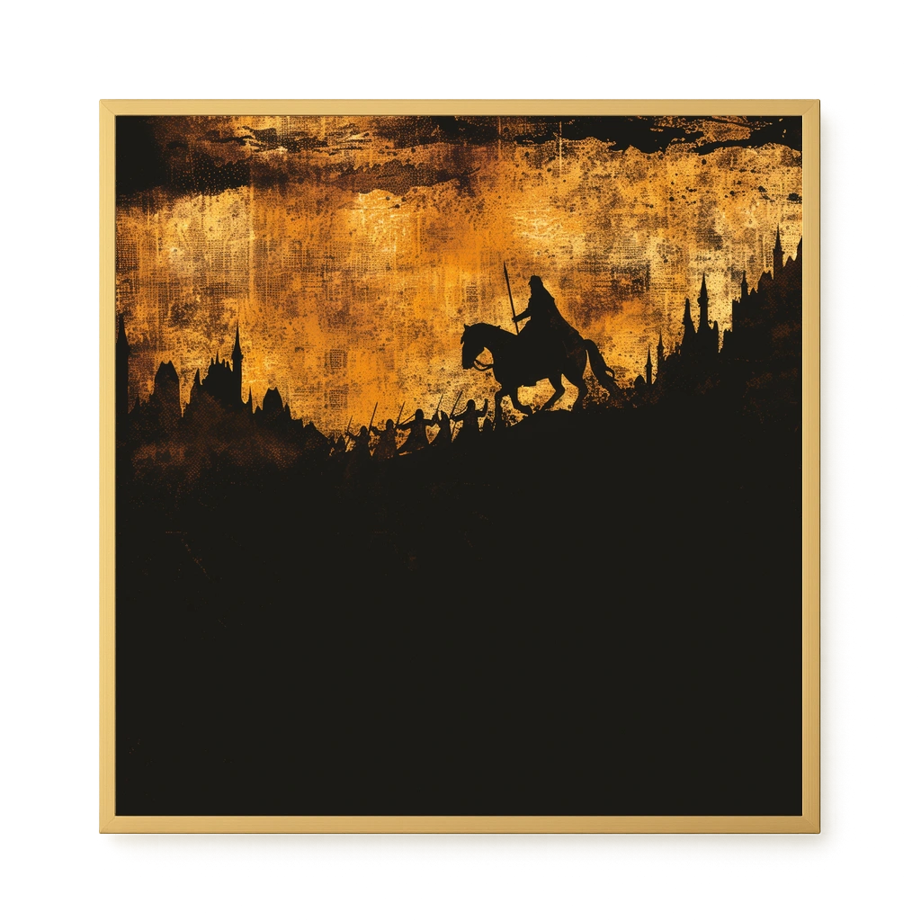 Shadow Rider Canvas Wall Art