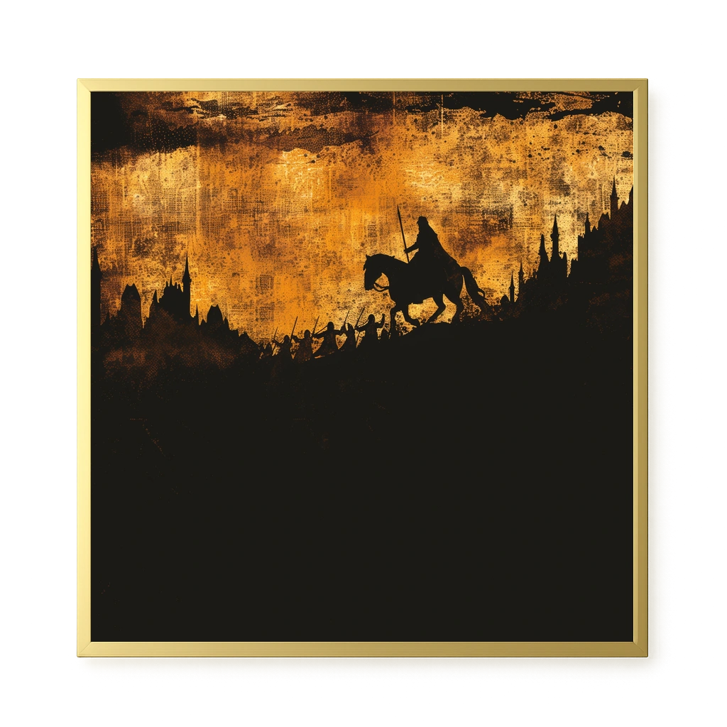 Shadow Rider Canvas Wall Art