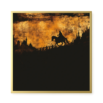 Shadow Rider Canvas Wall Art