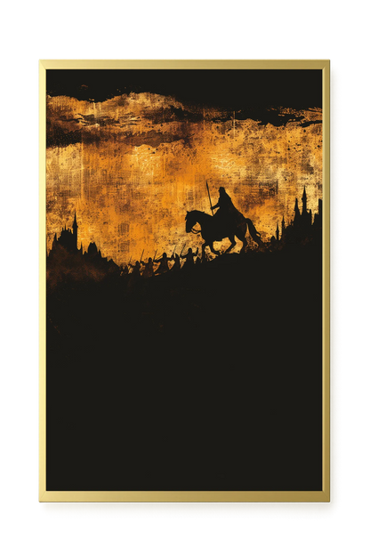 Shadow Rider Canvas Wall Art