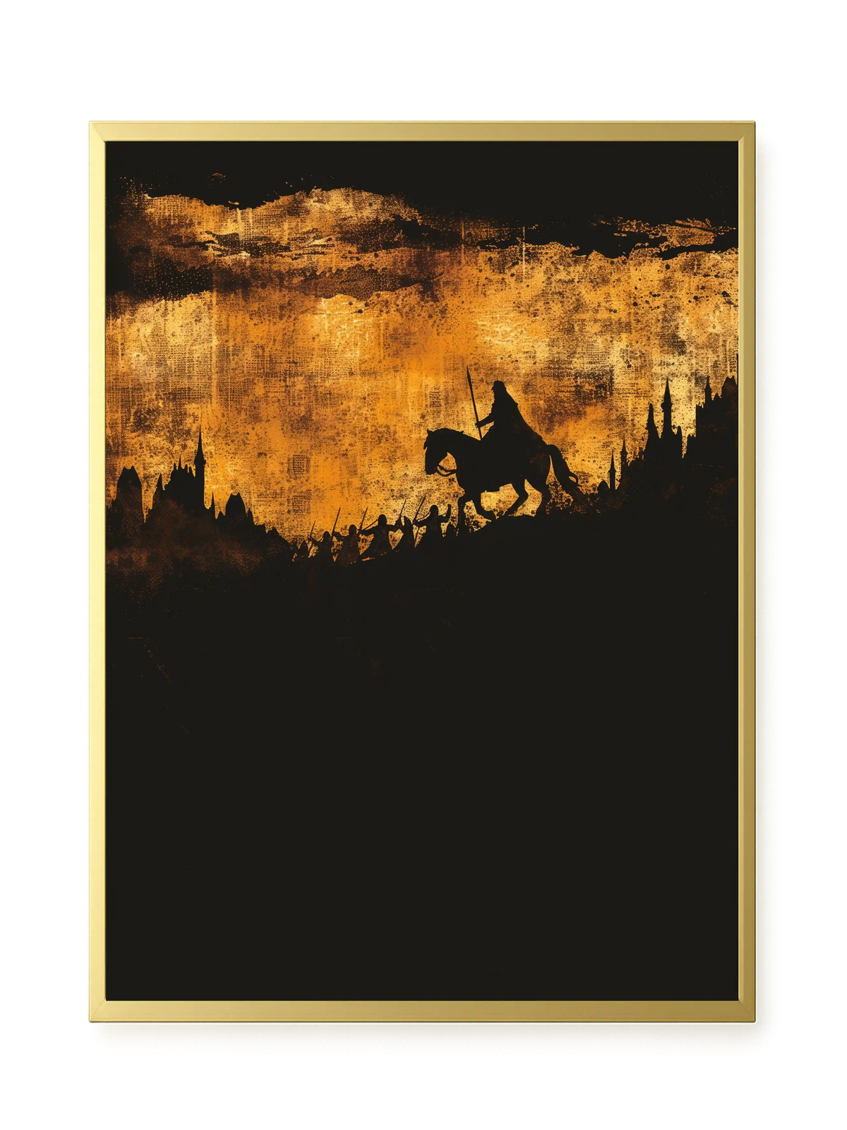 Shadow Rider Canvas Wall Art