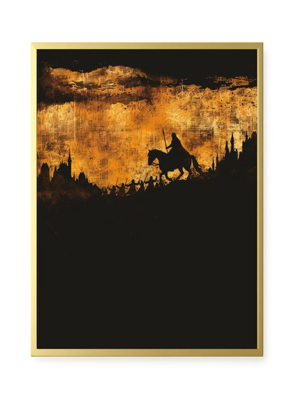 Shadow Rider Canvas Wall Art