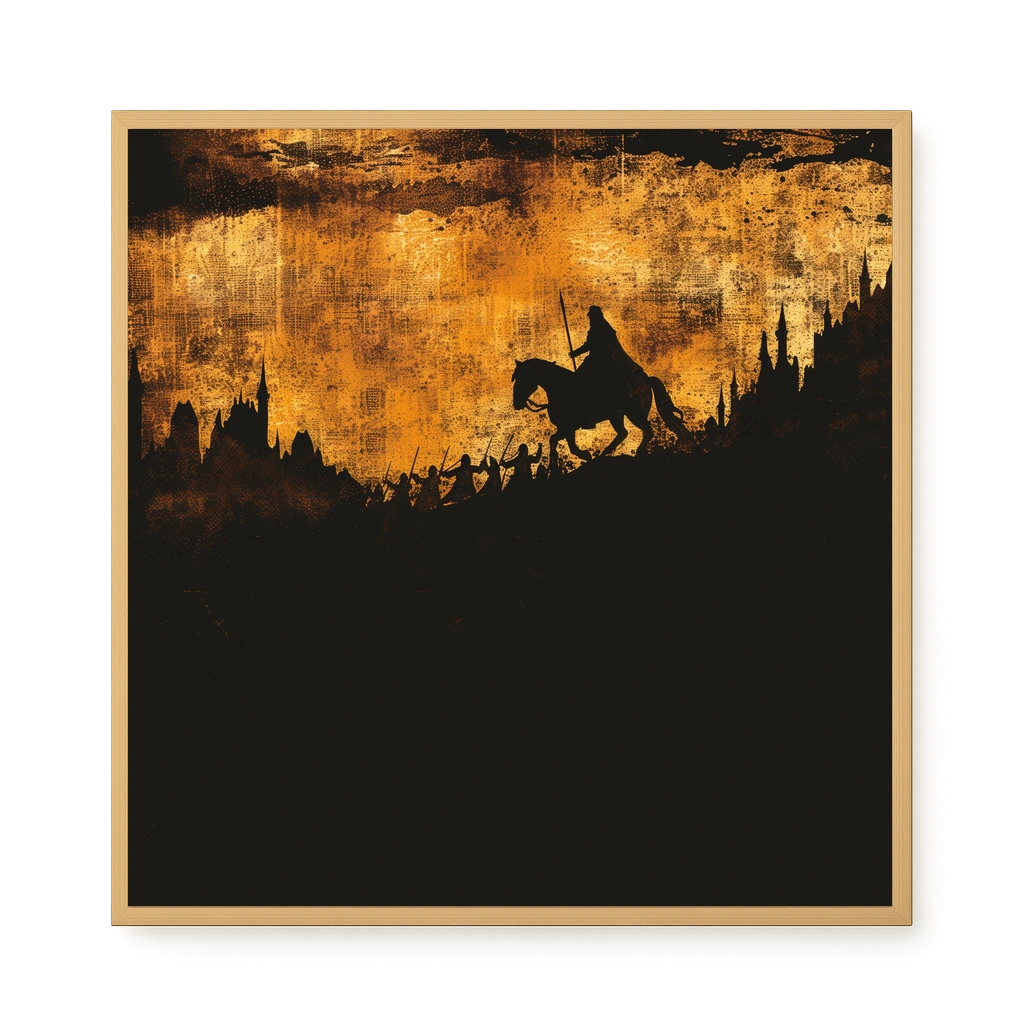 Shadow Rider Canvas Wall Art