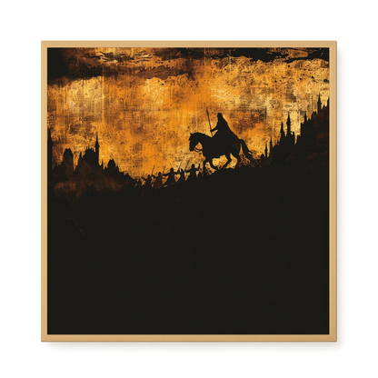 Shadow Rider Canvas Wall Art
