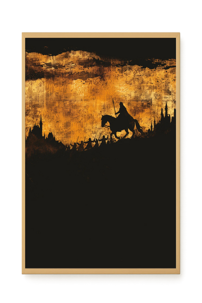 Shadow Rider Canvas Wall Art