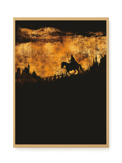 Shadow Rider Canvas Wall Art