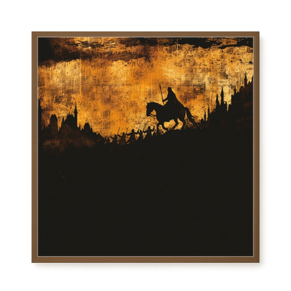 Shadow Rider Canvas Wall Art