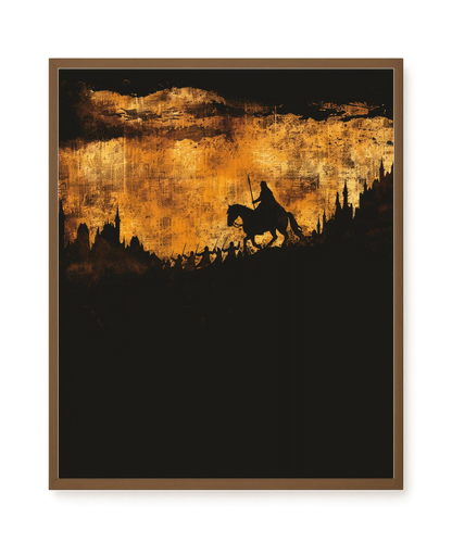 Shadow Rider Canvas Wall Art