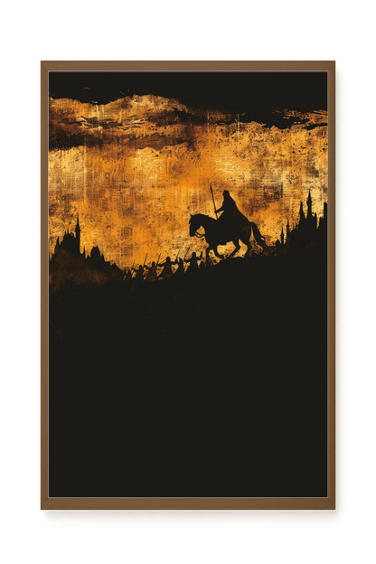 Shadow Rider Canvas Wall Art