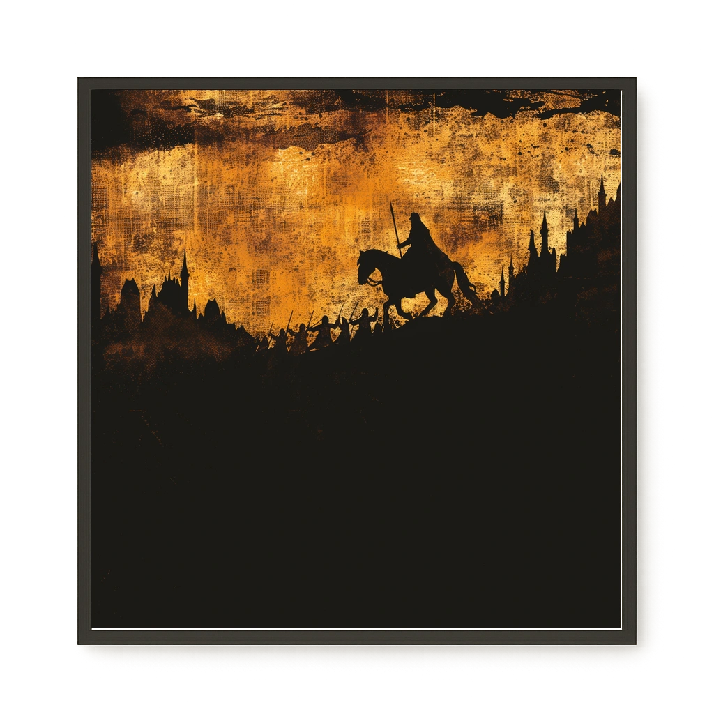 Shadow Rider Canvas Wall Art