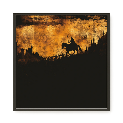 Shadow Rider Canvas Wall Art