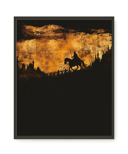 Shadow Rider Canvas Wall Art