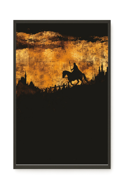 Shadow Rider Canvas Wall Art