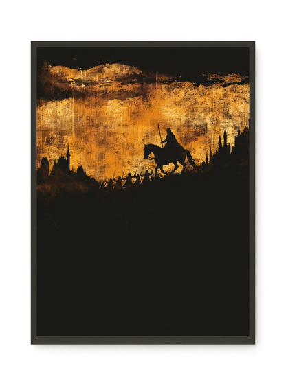 Shadow Rider Canvas Wall Art