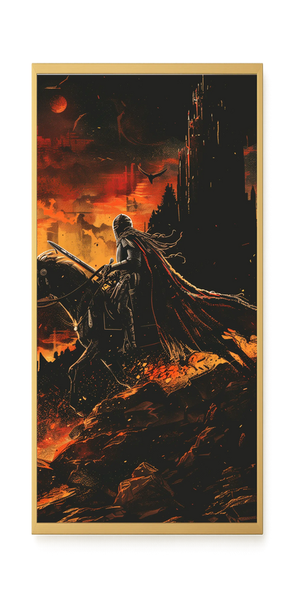 Flame Knight Canvas Print