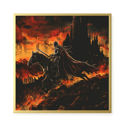Flame Knight Canvas Print