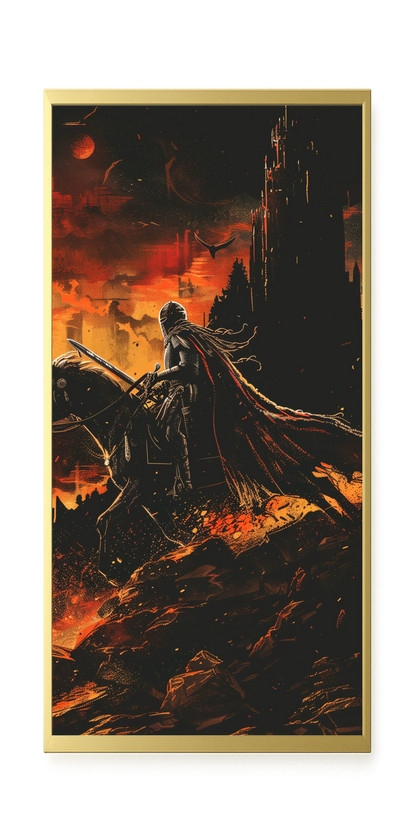 Flame Knight Canvas Print