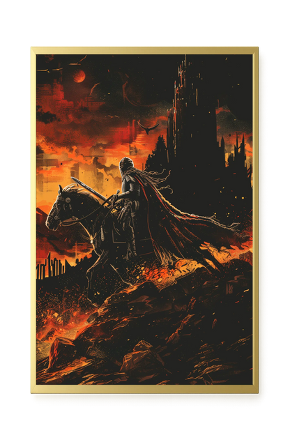Flame Knight Canvas Print