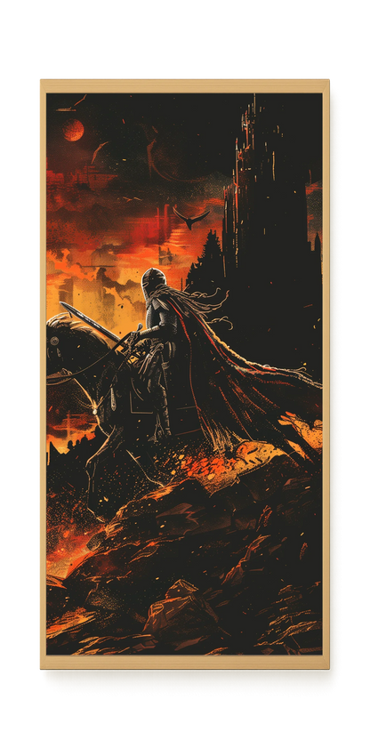 Flame Knight Canvas Print