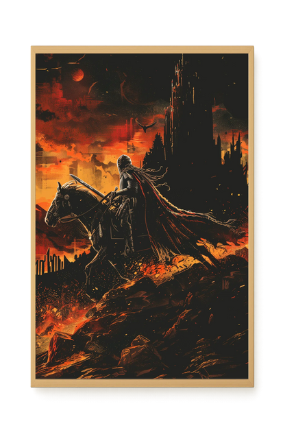 Flame Knight Canvas Print
