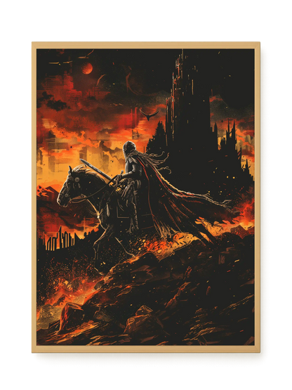 Flame Knight Canvas Print