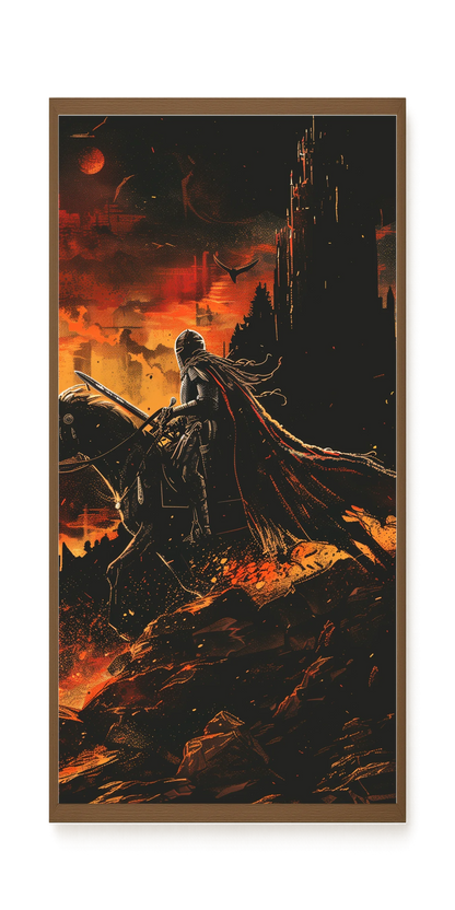 Flame Knight Canvas Print