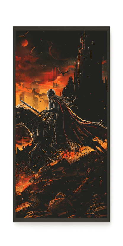 Flame Knight Canvas Print