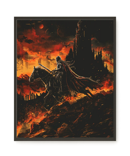 Flame Knight Canvas Print