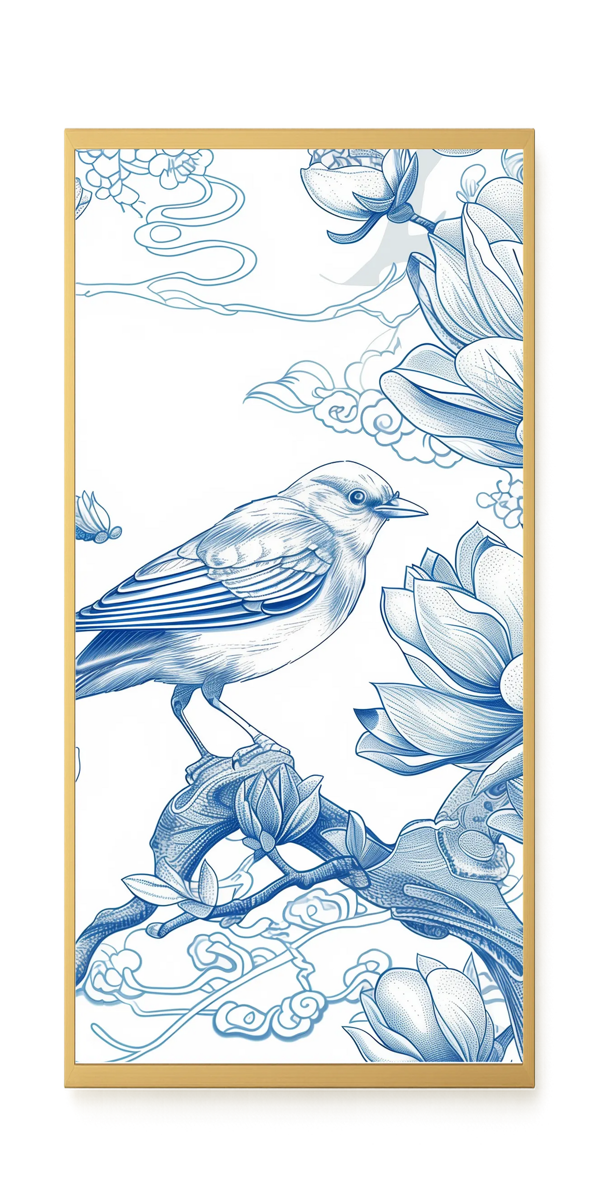 Floral Bird Canvas Wall Art