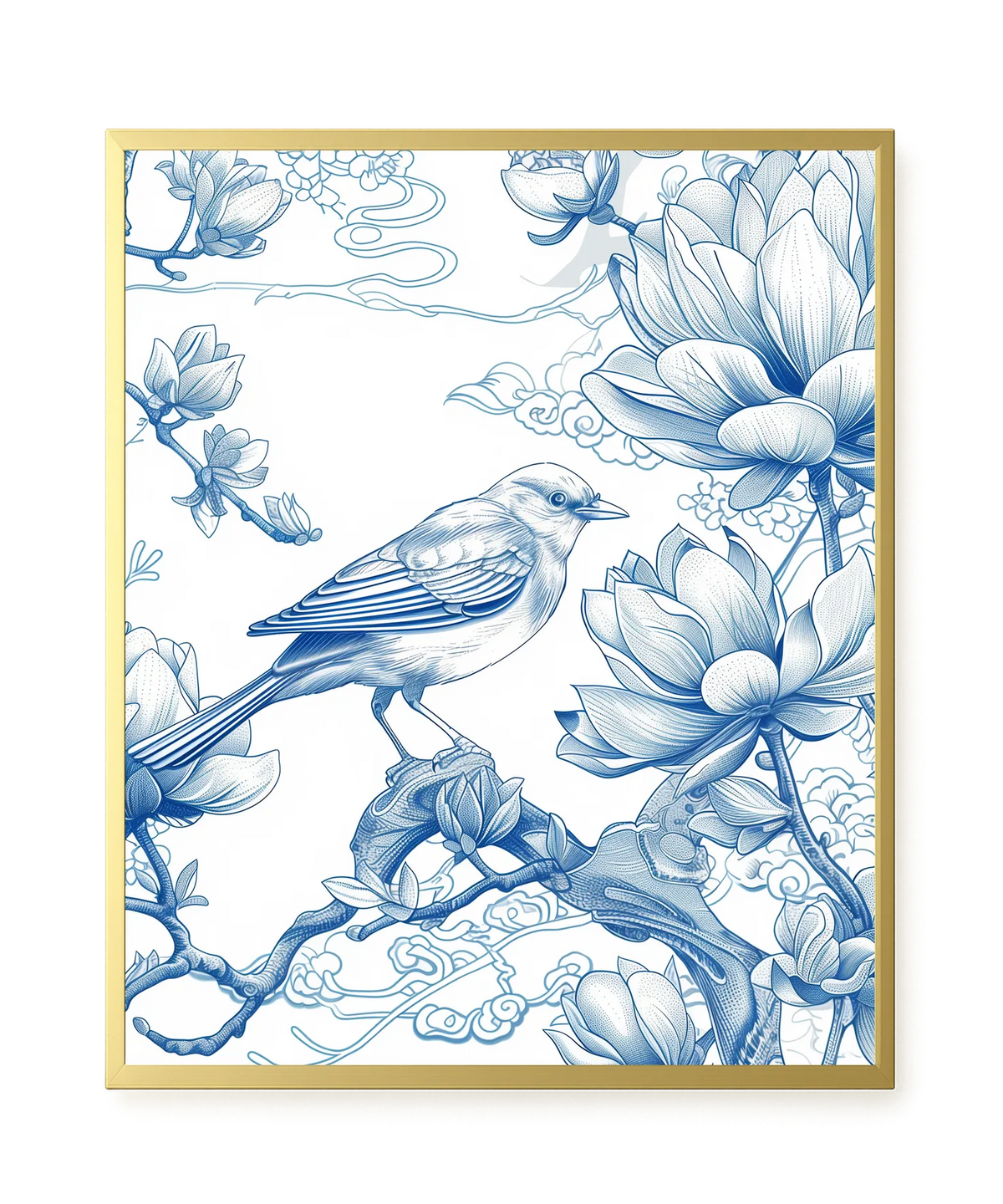 Floral Bird Canvas Wall Art