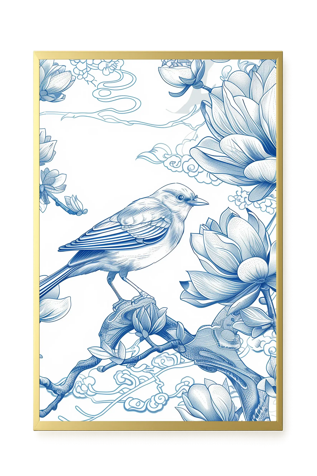 Floral Bird Canvas Wall Art