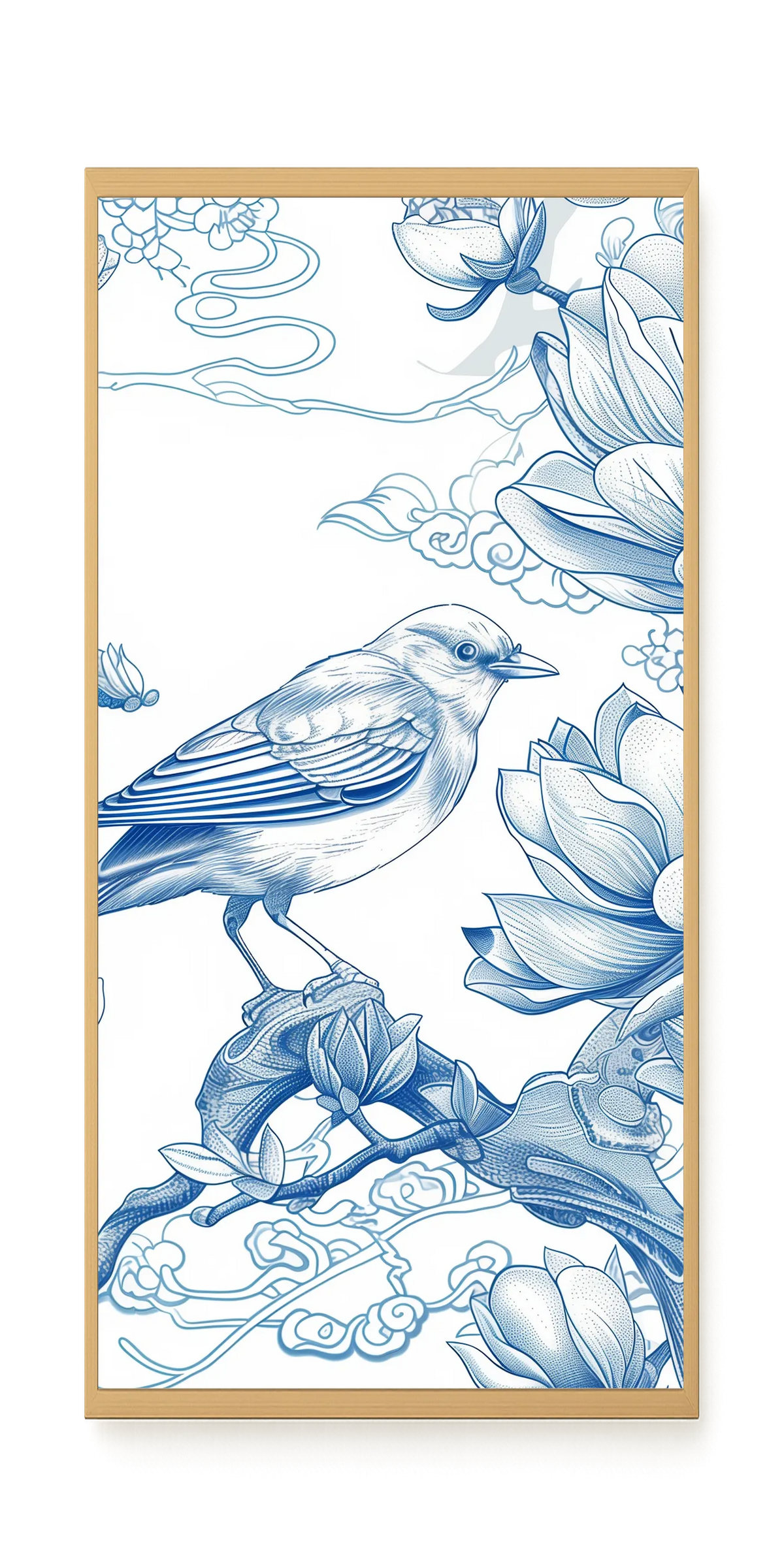 Floral Bird Canvas Wall Art