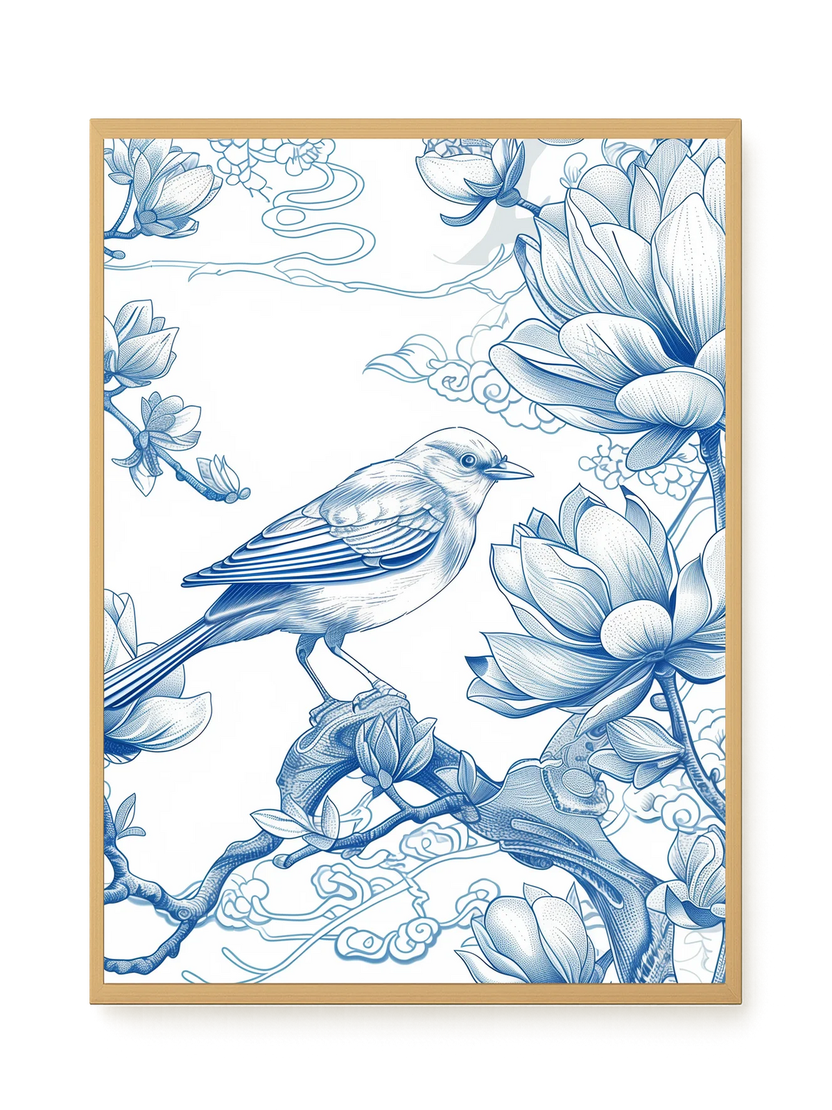 Floral Bird Canvas Wall Art